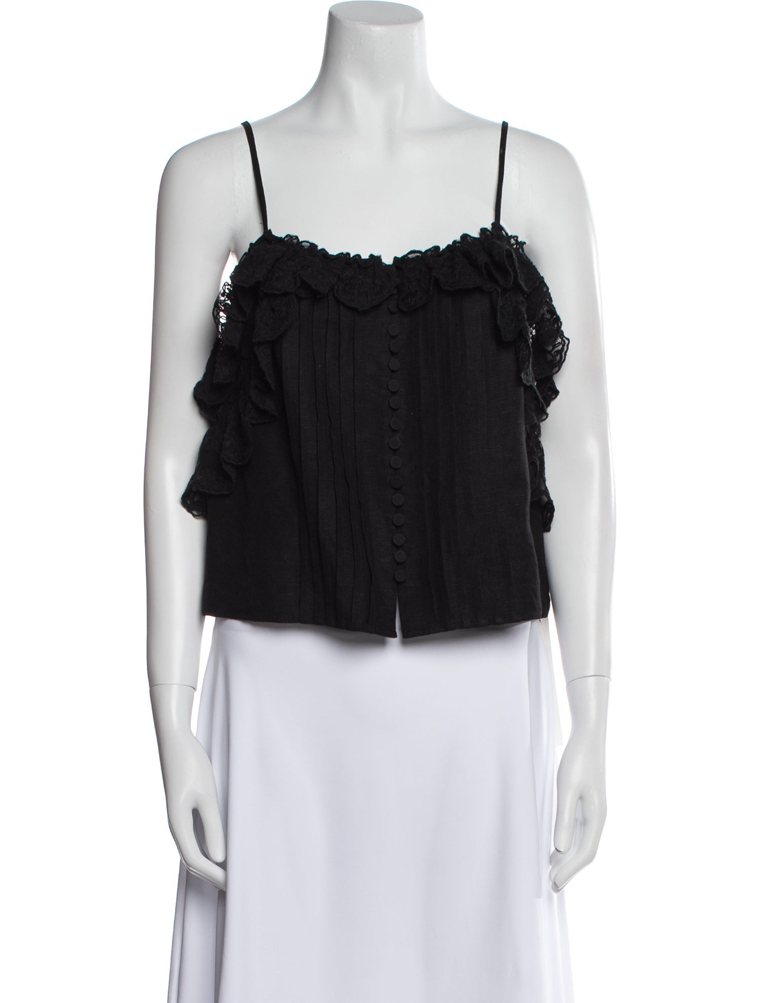 Sea New York Square Neckline Sleeveless Crop Top