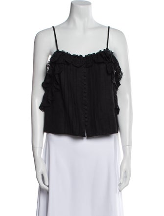 Sea New York Square Neckline Sleeveless Crop Top