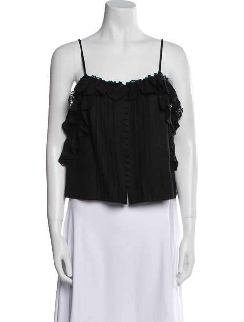 Sea New York Square Neckline Sleeveless Crop Top