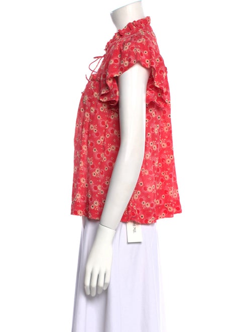 Sea New York Silk Floral Print Blouse