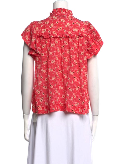 Sea New York Silk Floral Print Blouse