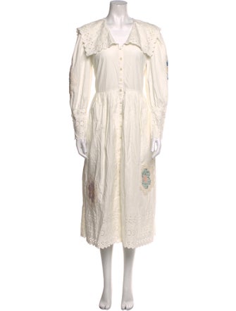 Sea New York V-Neck Midi Length Dress