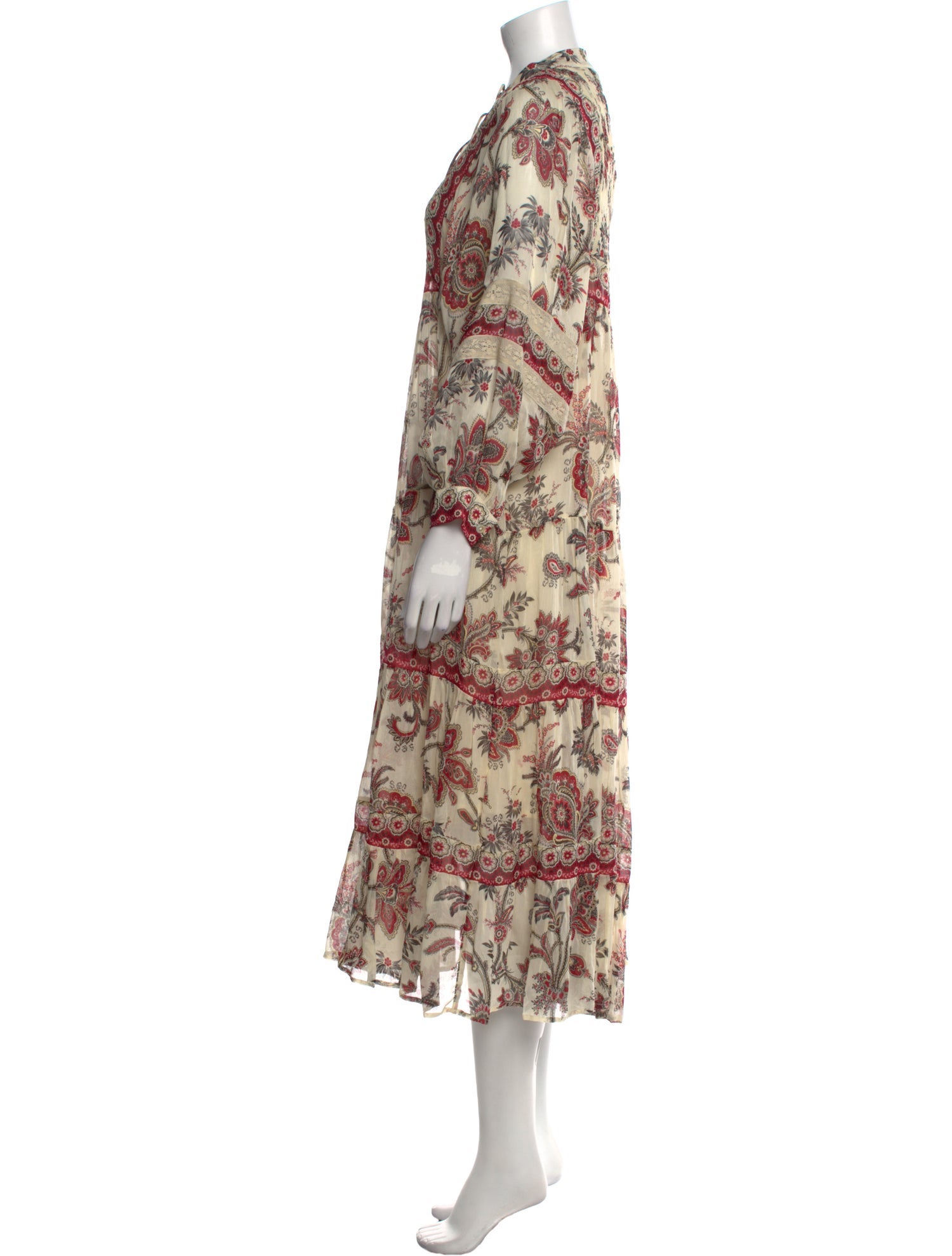 Sea New York Floral Print Midi Length Dress w/ Tags