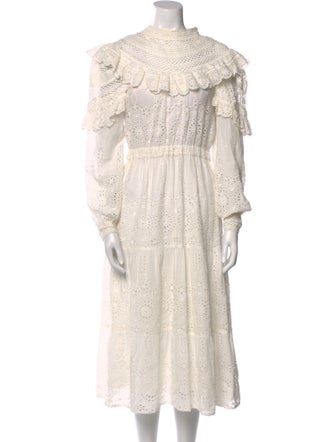 Sea New York Mock Neck Midi Length Dress