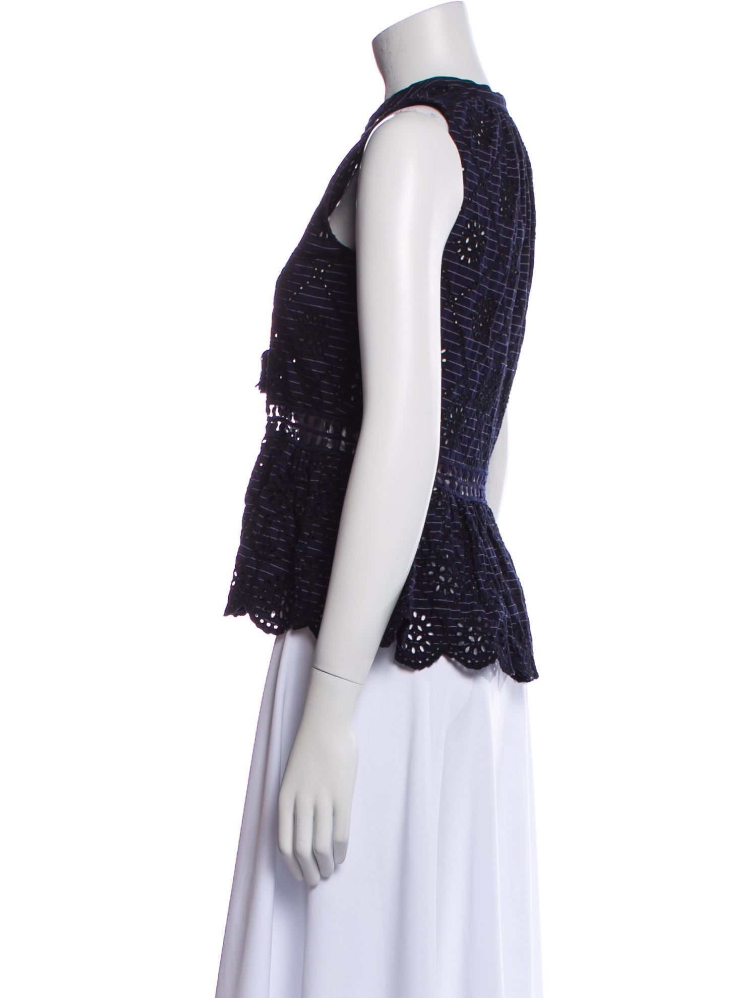 Sea New York V-Neck Sleeveless Crop Top