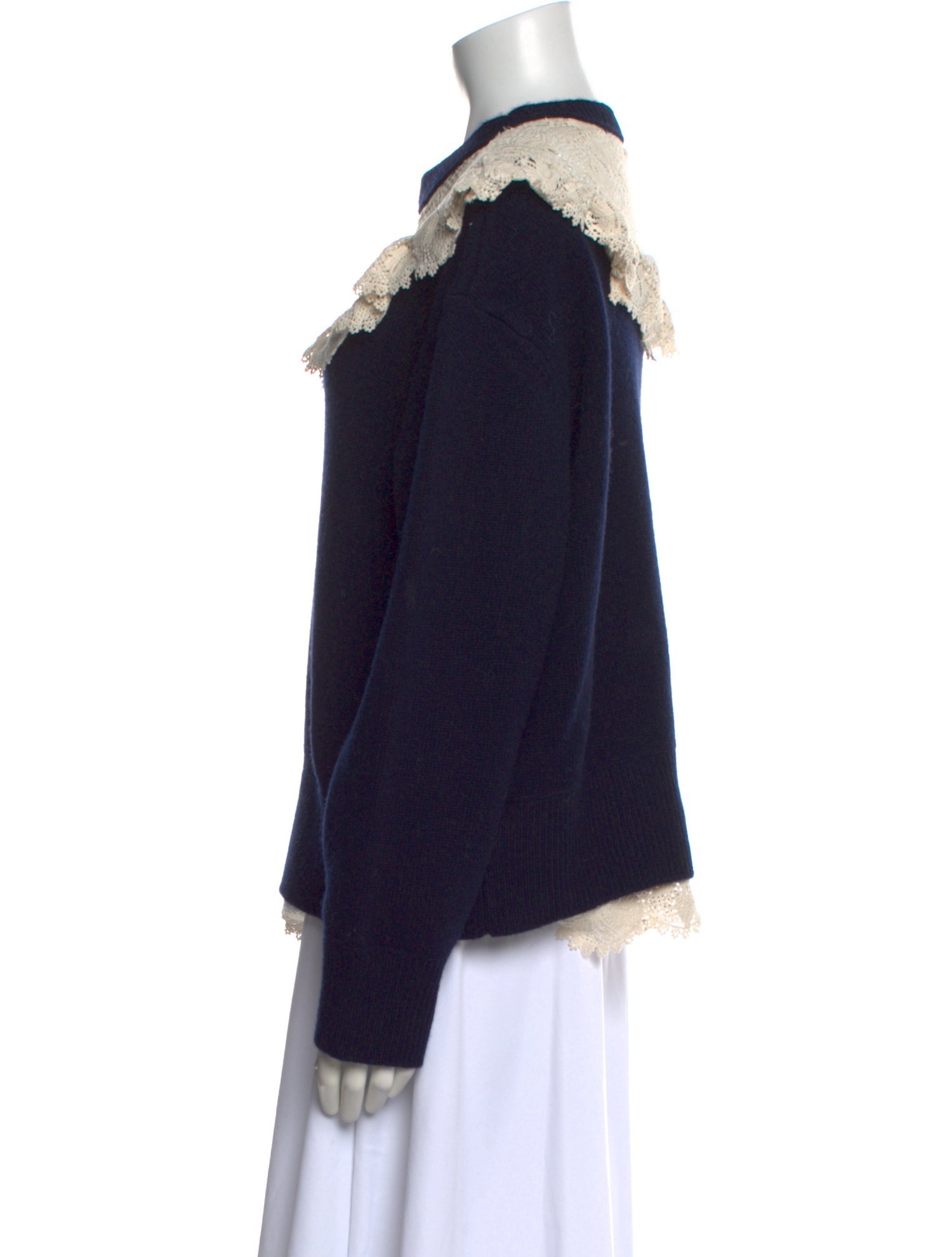 Sea New York Wool Colorblock Pattern Sweater