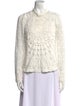 Sea New York Lace Pattern Mock Neck Sweatshirt