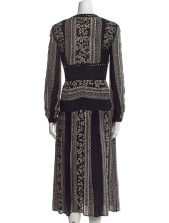 Sea New York Floral Print Midi Length Dress