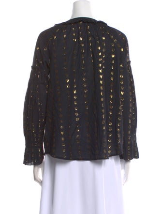 Sea New York Printed Scoop Neck Blouse