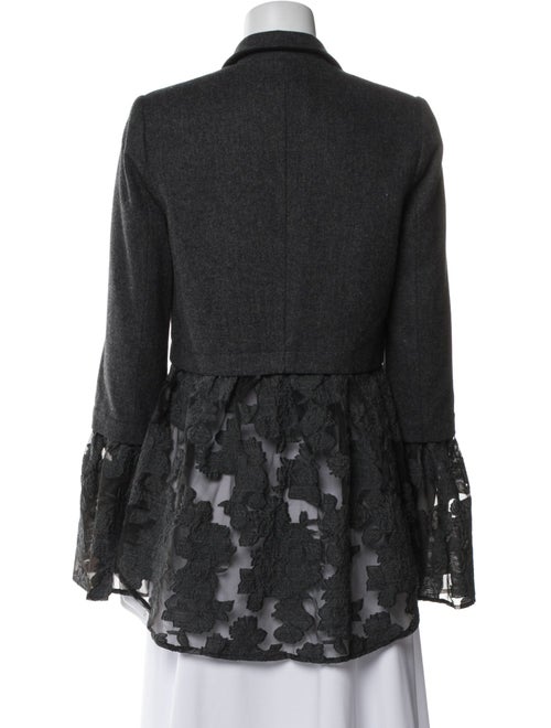 Sea New York Wool Lace Pattern Blazer