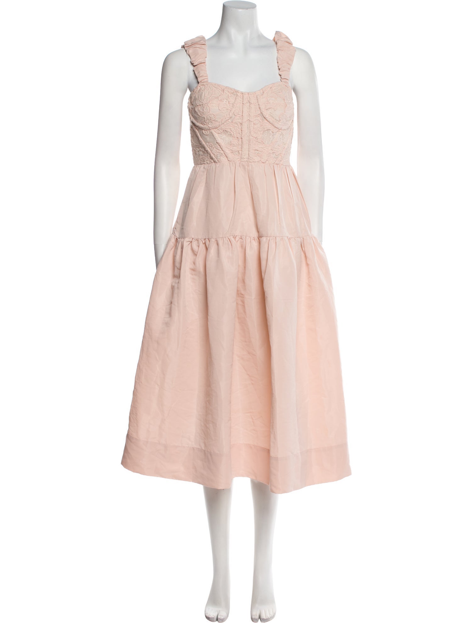 Sea New York Square Neckline Midi Length Dress