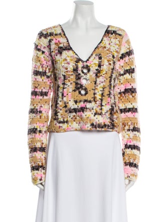 Sea New York Merino Wool Printed Sweater