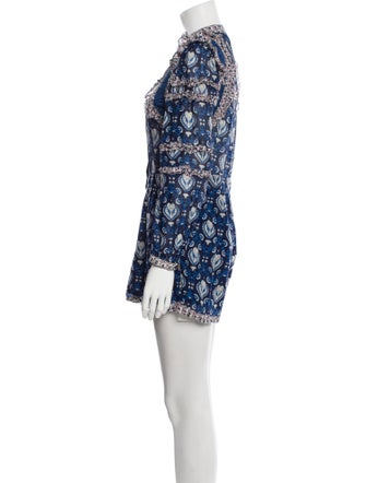 Sea New York Printed Mock Neck Romper