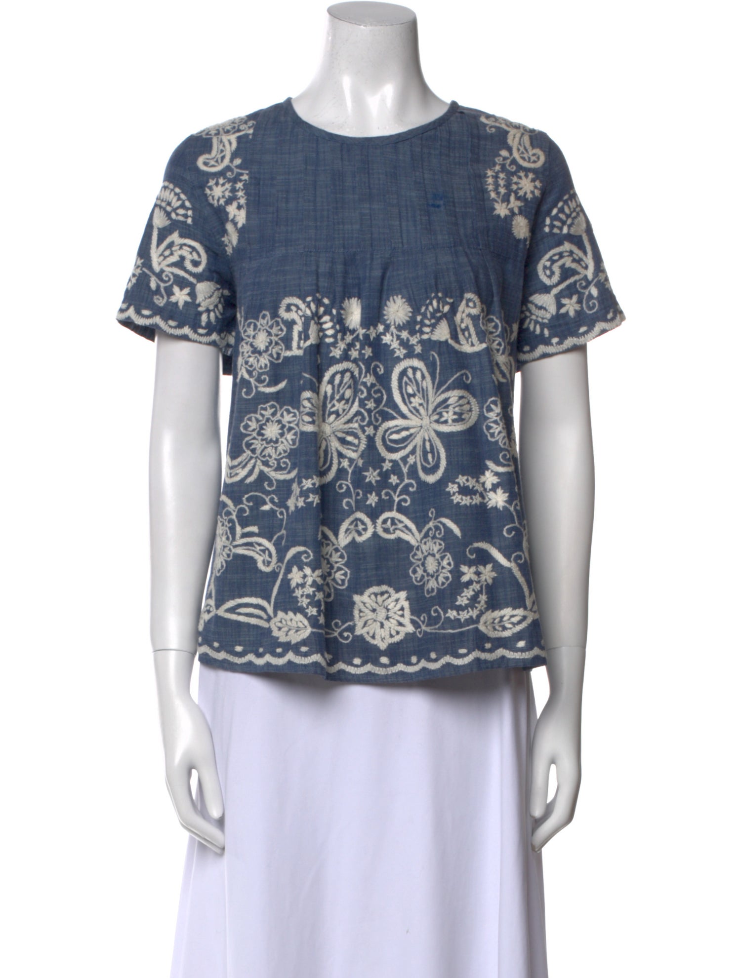 Sea New York Printed Crew Neck Blouse