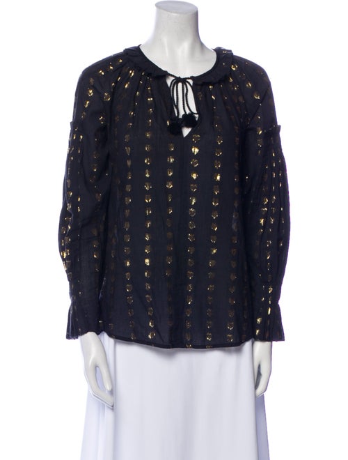 Sea New York Printed Scoop Neck Blouse