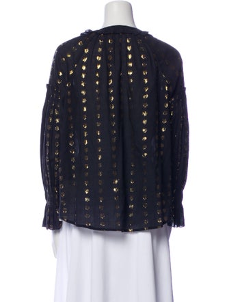 Sea New York Printed Scoop Neck Blouse