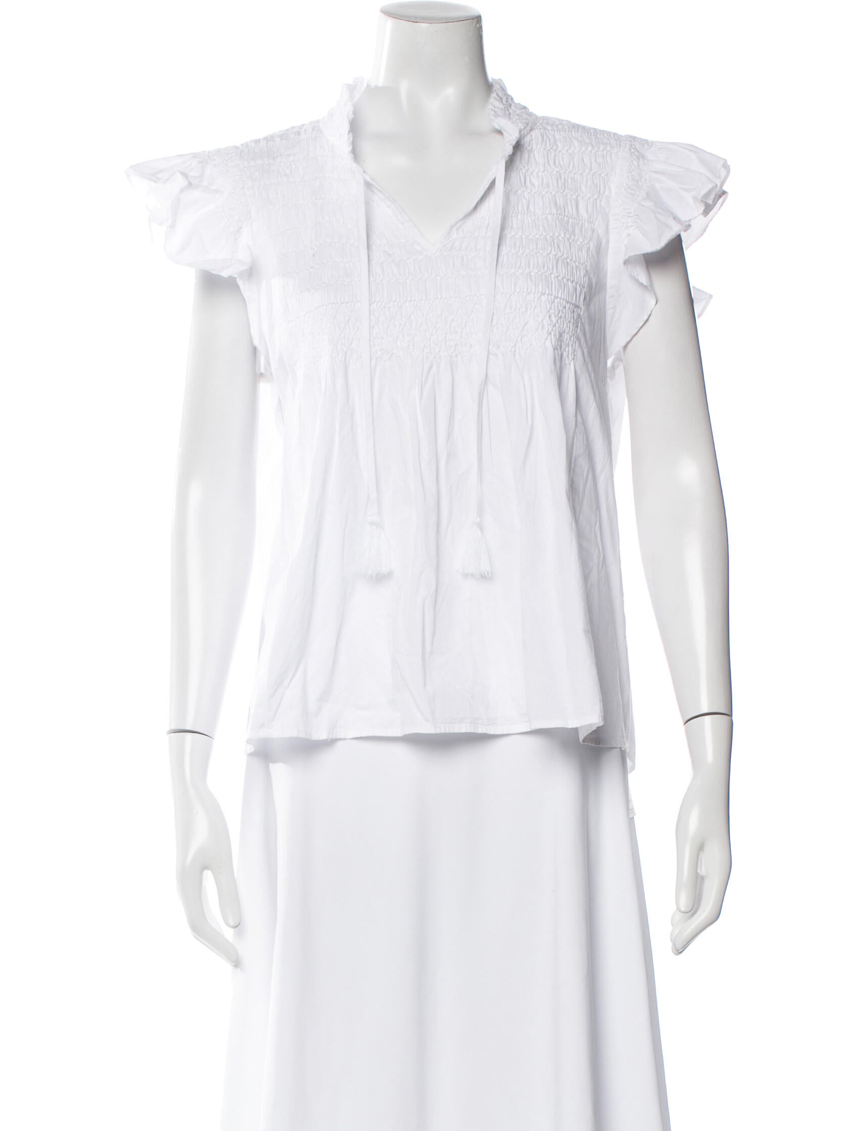 Sea New York V-Neck Short Sleeve Blouse