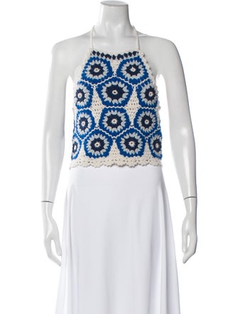 Sea New York Wool Floral Print Sweater