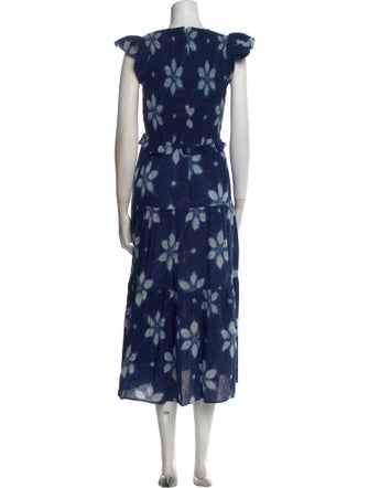 Sea New York Tie-Dye Print Long Dress