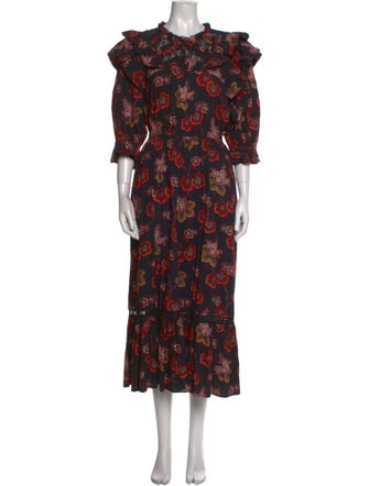 Sea New York Floral Print Long Dress