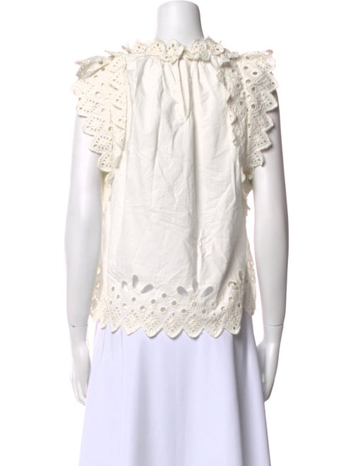 Sea New York Mock Neck Sleeveless Blouse