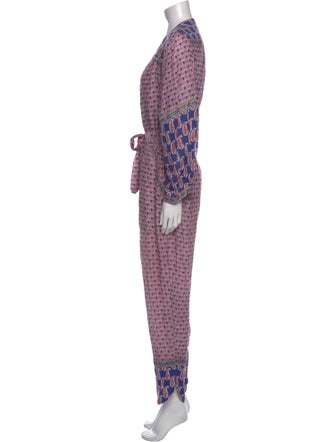 Sea New York Paisley Print V-Neck Jumpsuit