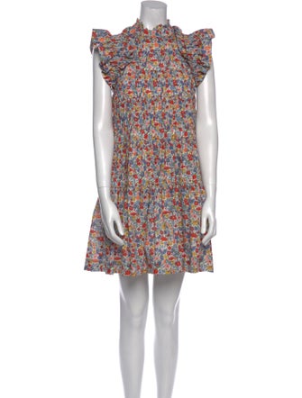 Sea New York Floral Print Mini Dress