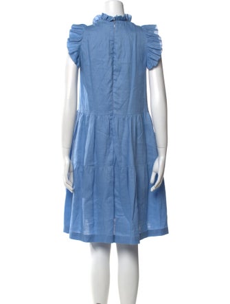 Sea New York Mock Neck Knee-Length Dress