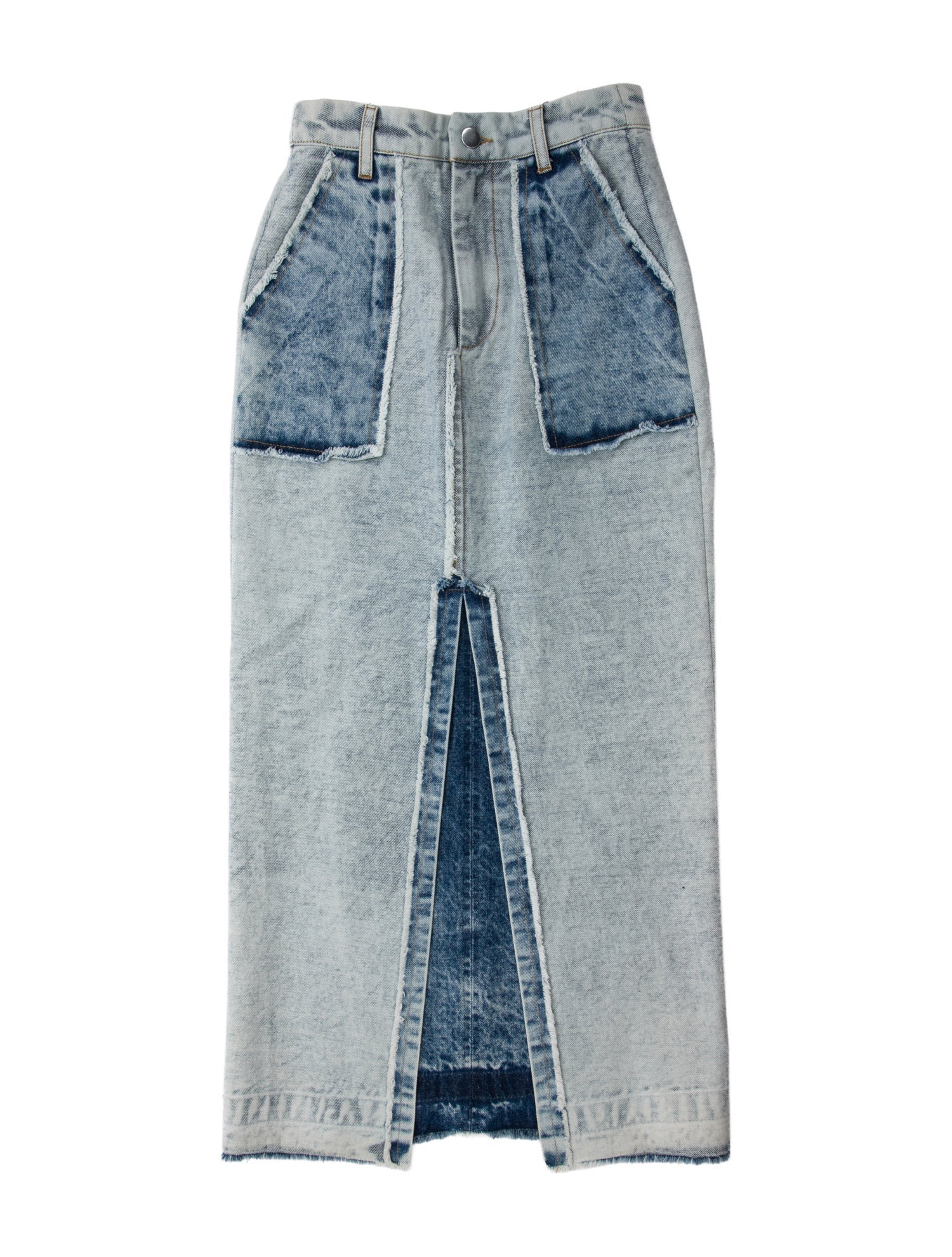 Sea New York Raw-Edge Trim Midi Length Skirt