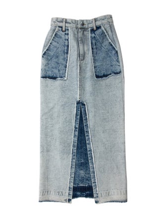 Sea New York Raw-Edge Trim Midi Length Skirt