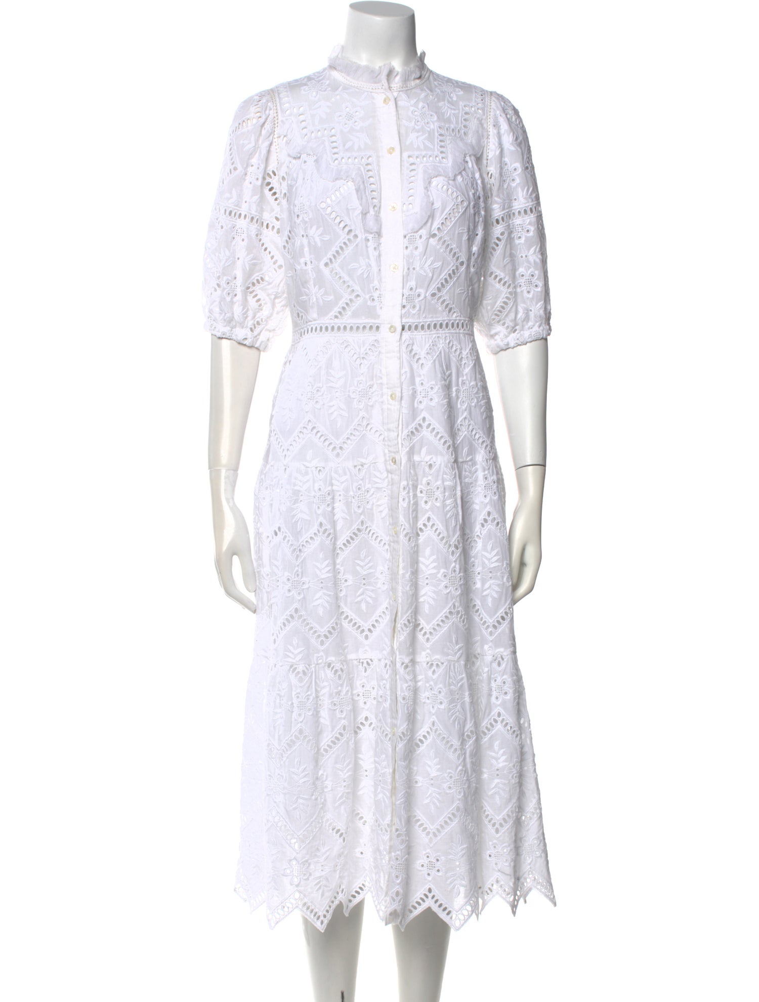 Sea New York Lace Pattern Mini Dress