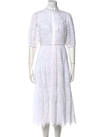 Sea New York Lace Pattern Mini Dress