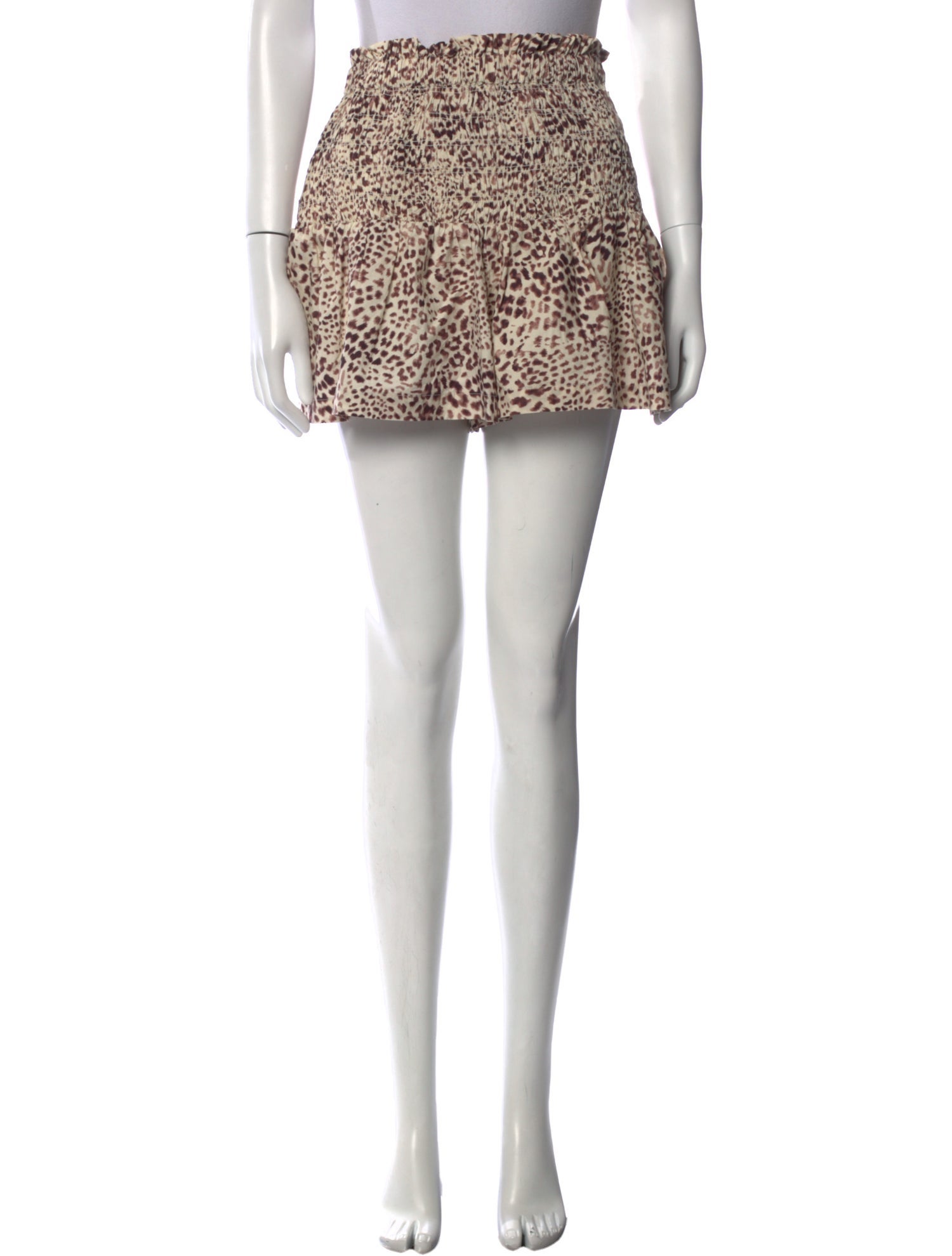 Sea New York Animal Print Mini Shorts