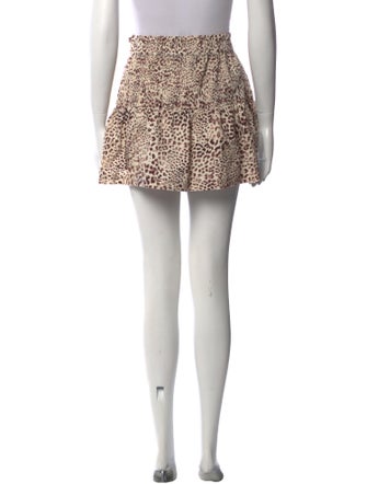 Sea New York Animal Print Mini Shorts