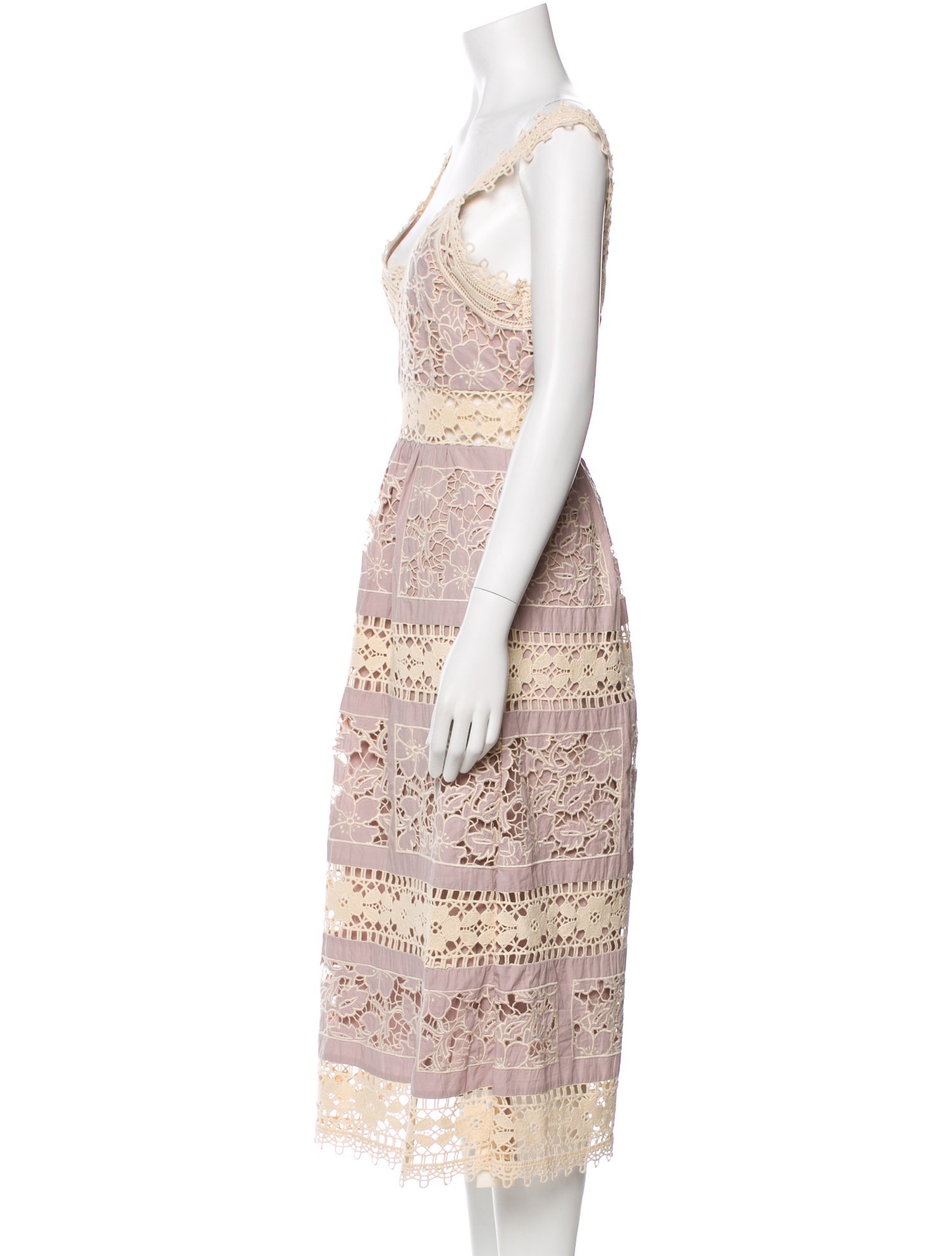 Sea New York Lace Pattern Midi Length Dress w/ Tags