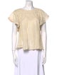 Sea New York Scoop Neck Short Sleeve Blouse