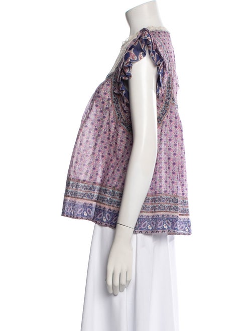 Sea New York Printed Square Neckline Blouse