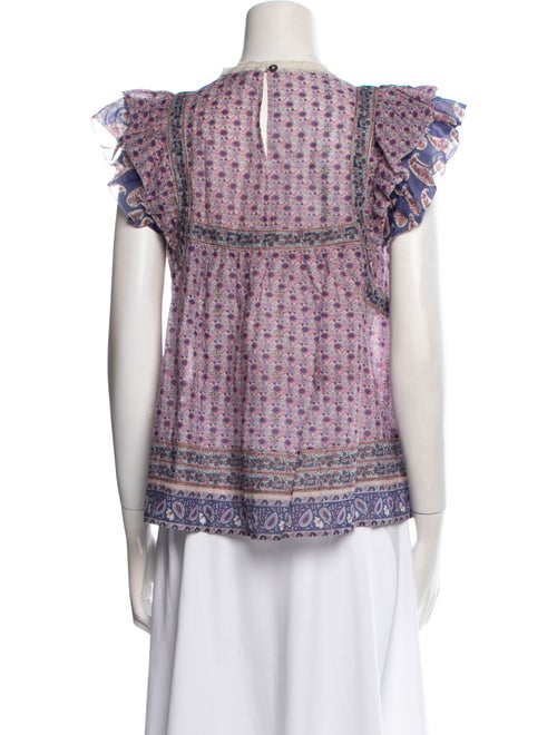 Sea New York Printed Square Neckline Blouse