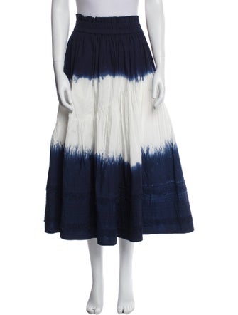 Sea New York Tie-Dye Print Midi Length Skirt