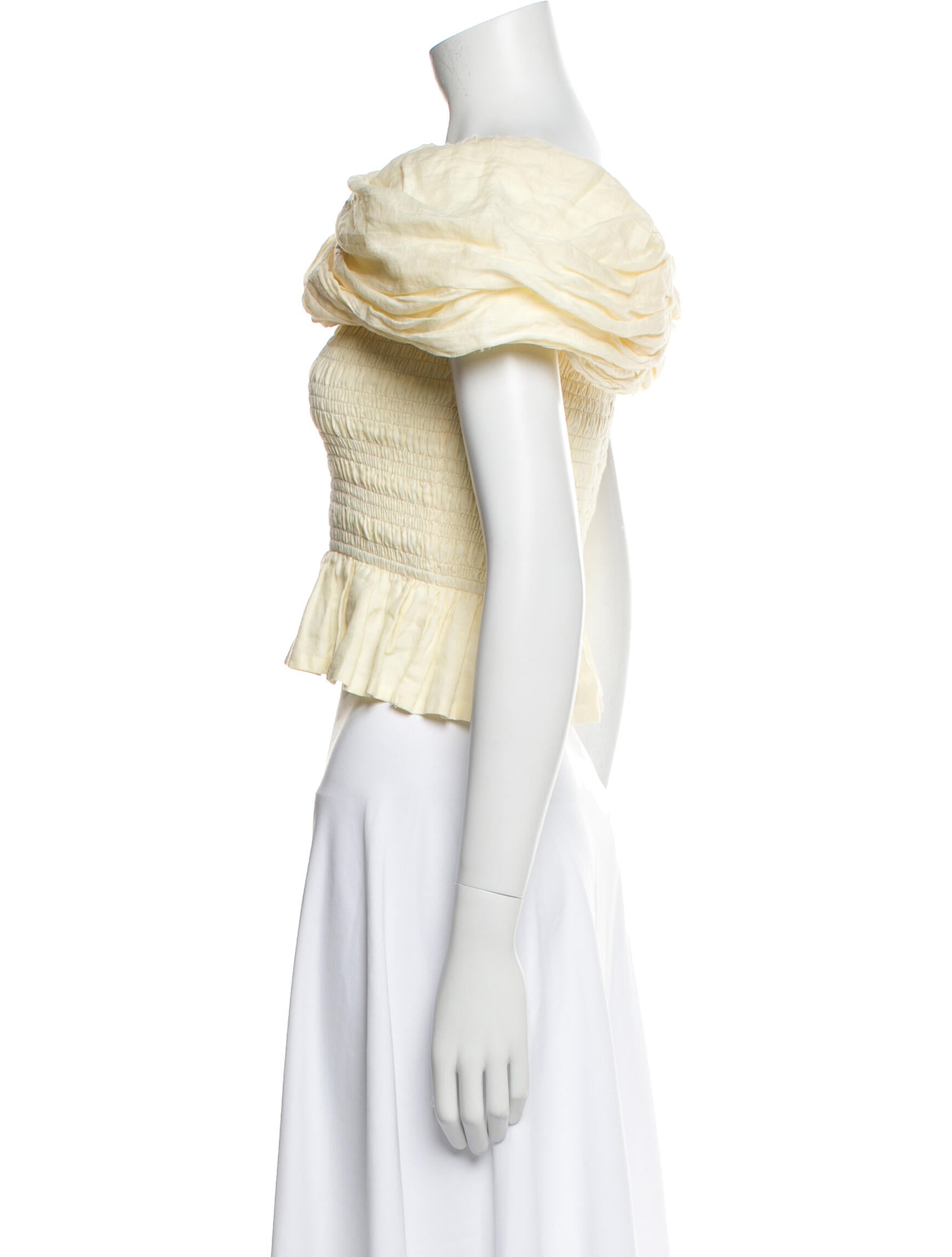 Sea New York Bateau Neckline Short Sleeve Crop Top