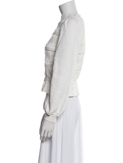 Sea New York Bateau Neckline Long Sleeve Crop Top