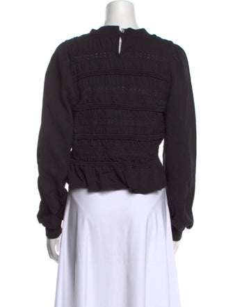 Sea New York Crew Neck Long Sleeve Crop Top