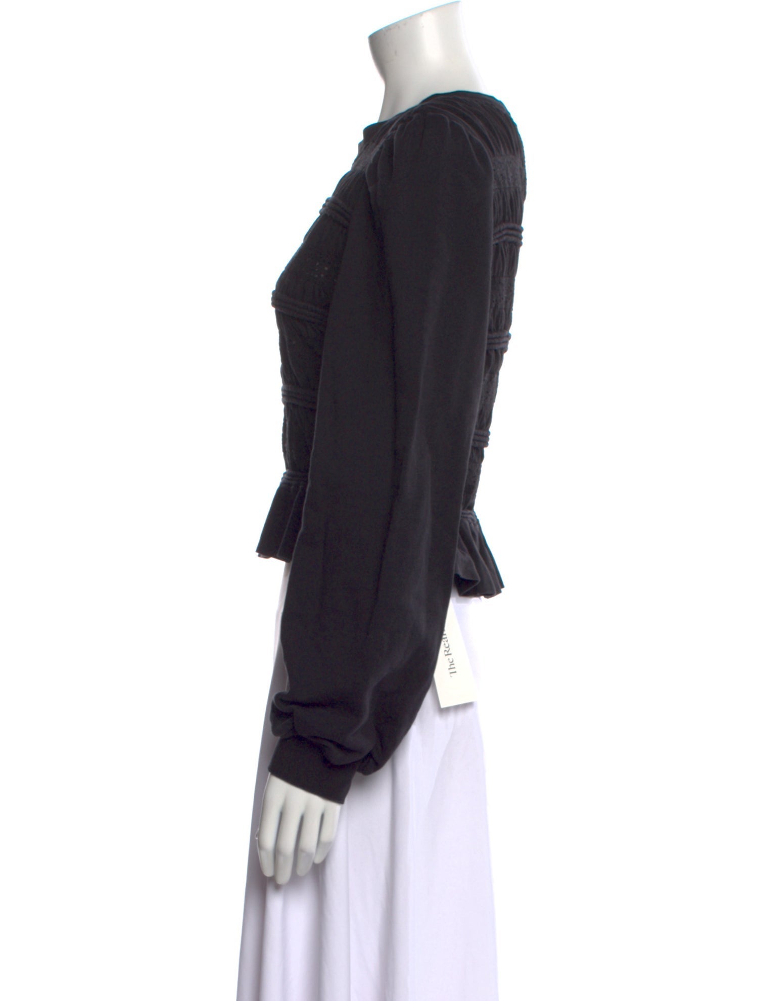 Sea New York Crew Neck Long Sleeve Crop Top