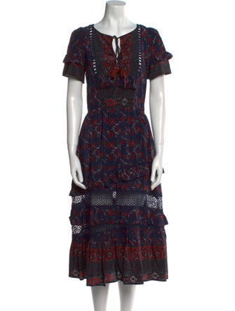 Sea New York Silk Midi Length Dress