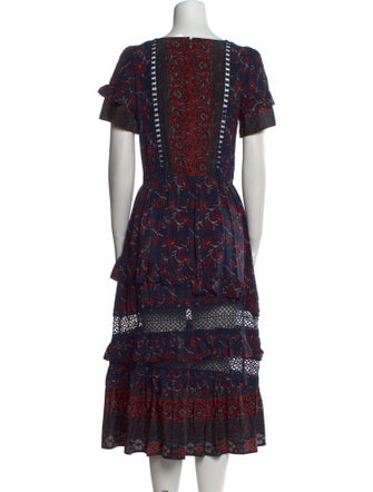 Sea New York Silk Midi Length Dress