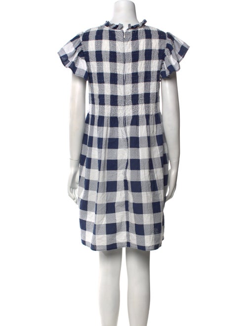 Sea New York Plaid Print Mock Neck Tunic