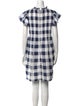 Sea New York Plaid Print Mock Neck Tunic