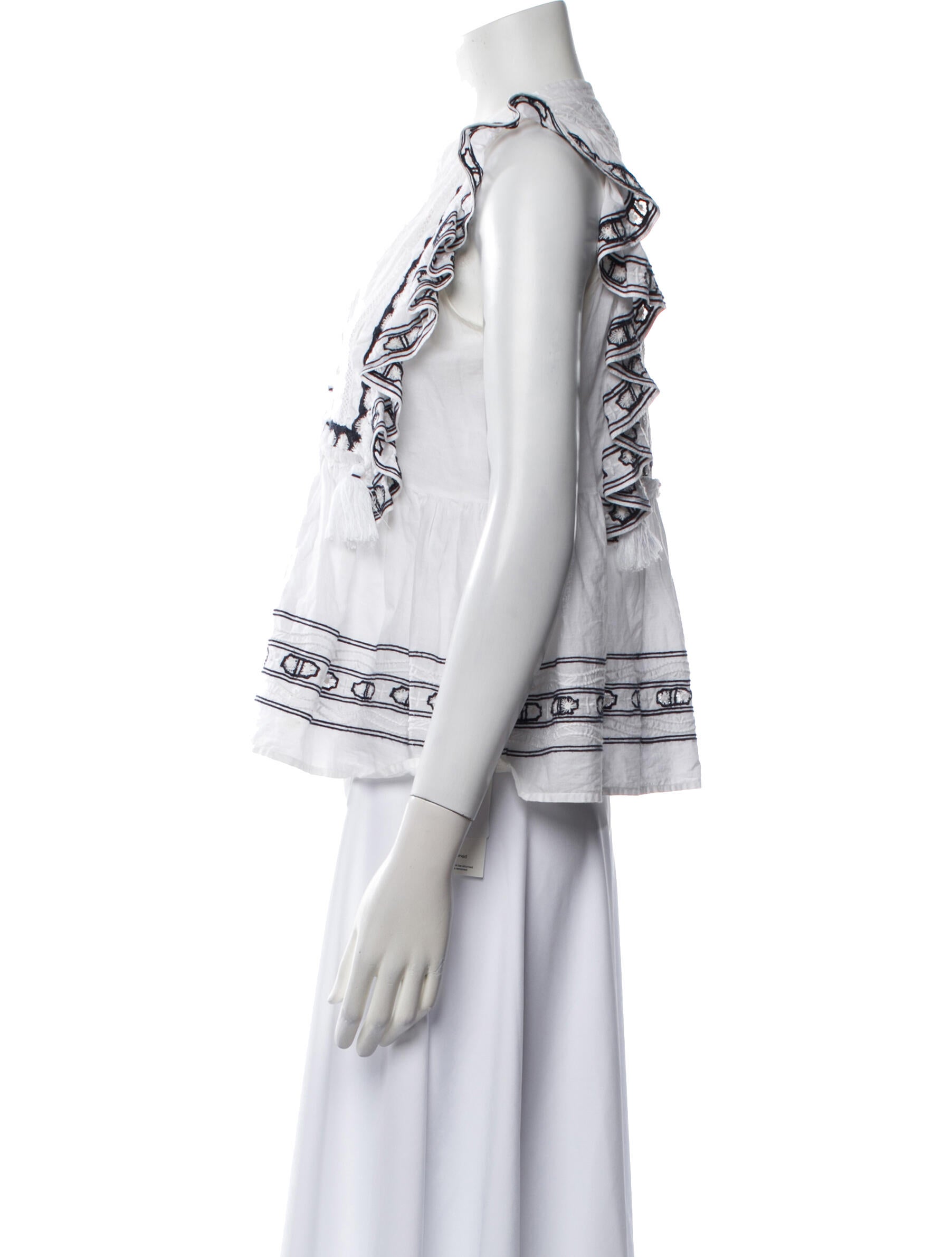 Sea New York V-Neck Sleeveless Crop Top