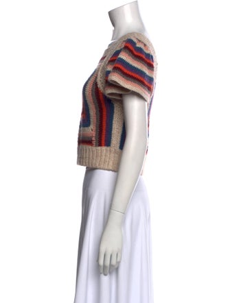 Sea New York Striped Square Neckline Sweater