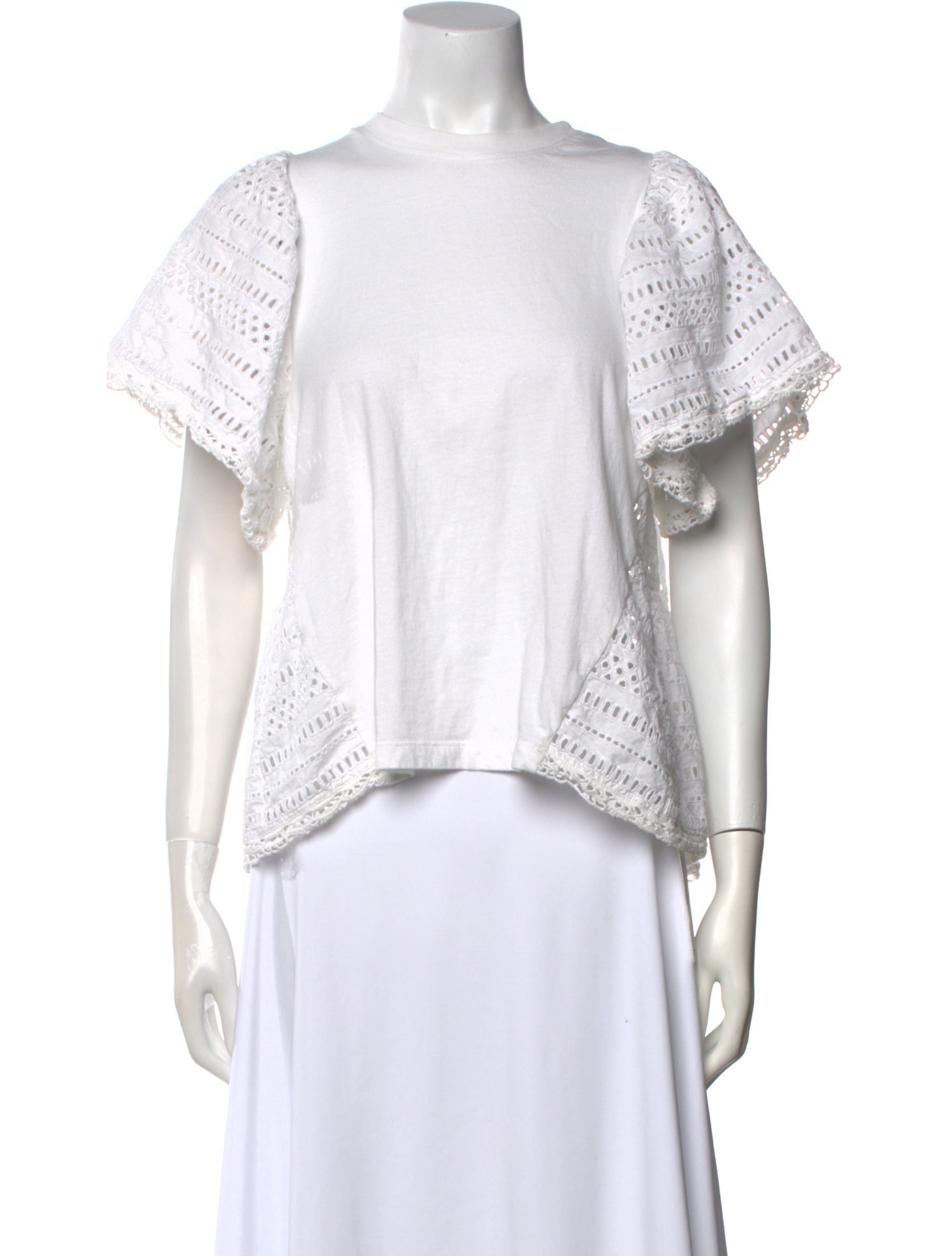 Sea New York Scoop Neck Short Sleeve Crop Top